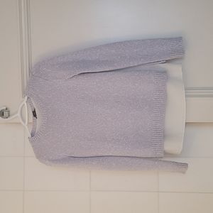 Club Monaco Kaelane Mixed Media Blue Knit Sweater